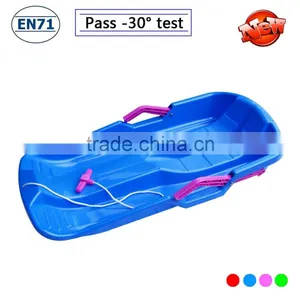 Professional Hot Selling Child 75cm Snow Slide Plastic Tobaggon Snowboard One Seat With Brake thumbnail-1