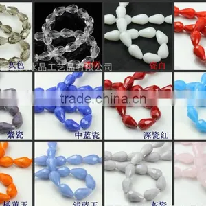 6*8 mm Shiny Crystal Bead Middle Hole for Bracelet and Necklace Making thumbnail-1