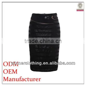 New Arrival Ladies Latest Design High Quality Pencil Black Long Latin Dance Skirt thumbnail-1