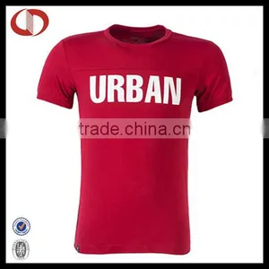 Red Color Printing Urban Running Shirt thumbnail-1
