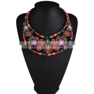 Europe and the United States Ethnic Indian Hand-woven Ethnic Style Necklace thumbnail-1