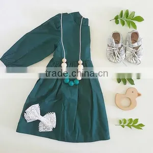 Boutique Fall Style Girls Party Dresses Princess Dress Kids Long Sleeves Clothes thumbnail-1
