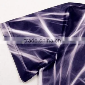 China Clothing Factory OEM T-shirt Polyester Sublimation Print T Shirt thumbnail-3