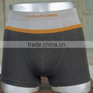 Grey Seamless Man Underwear Boxer Shorts thumbnail-1