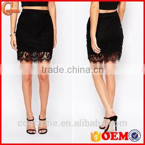 Women Latest Skirt Design Pictures Lace Skirts Lady Skirt thumbnail-1