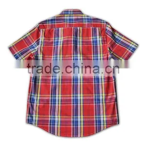 2015 Hot Sell Wholesale High Quality Plaid Mens Flannel Shirt thumbnail-5