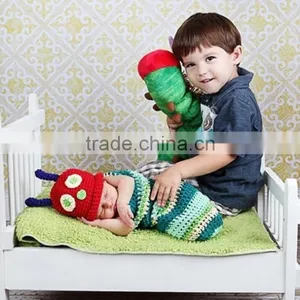 2016 Crochet Baby Sleeping Bag Knitted Baby Hat Photo Prop thumbnail-5
