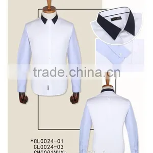 100% Cotton Blue Poplin Custom Made to Measure Custom Mens Dress Shirt thumbnail-3