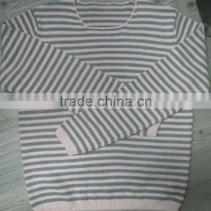 Black White Round Neck With no Ribs Design Pullover Casual Men Knitted Sweater Men thumbnail-1