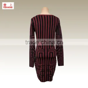 Hot Sale!Jacquard Sweater 80%Viscose 20%Polyester Lady Top Fashion Sweater thumbnail-2