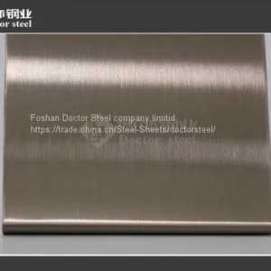 Guangdong Wholesale Color Stainless Steel Sheet,champagne HL Stainless Steel Plate thumbnail-3