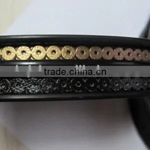 PU Leather Spangle Sequins Roll for Garments Embroidery Machine Leather Sequin thumbnail-2