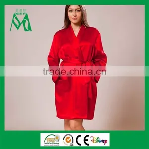 Women Quick-drying Bath Robe Silk With Long Sleeve thumbnail-1