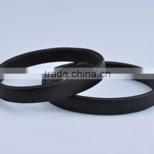 2 Pairs Metal Sleeve Holders Garters Silver,Gold & Black Elasticated Armbands Shirt Arm Bands thumbnail-3
