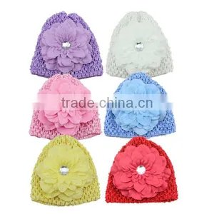 Top Baby Hat With Flower thumbnail-1