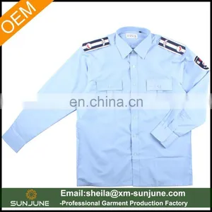 OEM Custom Logo Security Guard Shirt With Double Pocket thumbnail-1