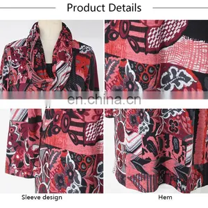 Turkish Style One Piece Cowl Neck Multi Color Retro Ropa Mujer Tunic for Female thumbnail-5