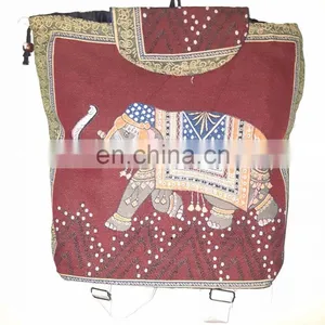 Cotton Canvas Fabric Backpack and Tote Bag thumbnail-2