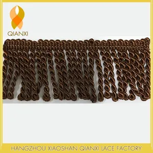 Wholesale Cheap Sofa Curtain Accessories Twisted Rope Fringe Tassel 5.5CM BULLION FRINGE Made in China thumbnail-2