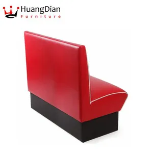 PU Leather Seating Restaurant Sofa Booth Dining Furniture (HD641) thumbnail-5