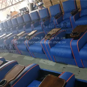 High End Commercial Vip Cinema Seating,theme Hall Movie Theater Sofa With Tray thumbnail-2
