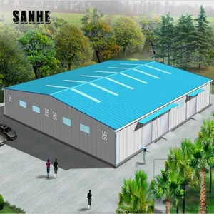 PEB Steel Structure Construction Structure Workshop Warehouse Building thumbnail-2