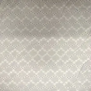 Voile Embroidered Cotton Baby Lace Fabric thumbnail-1