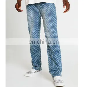 DiZNEW New Designer Light Blue Super Distressed Jeans For Man thumbnail-3