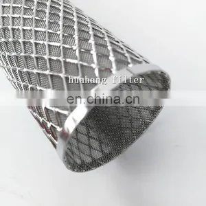 5 Micron Stainless Steel Porous Wire Mesh Cylinder Filter Tube thumbnail-3