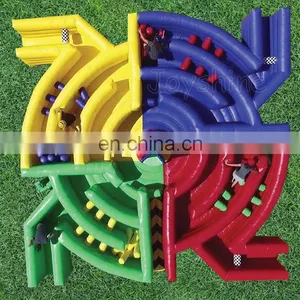 Team Building Games Inflatable Dizzy X Interactive Obstacles Wipeout Game For Sale thumbnail-2
