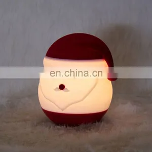 Cute Santa Claus LED Mini Night Light Colorful Night Lamp for Baby thumbnail-1