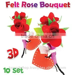 Felt Rose Bouquet Pack of 10 thumbnail-1
