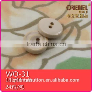 11mm Natural Raw Wood Button for Shirts thumbnail-2