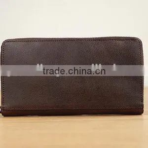 Vintage Style Cowhide Leather Cell Phone Case Wallet Men Clutch Wallet With Phone Holder thumbnail-4