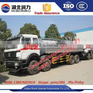 8x4 Baotou Beiben Fuel Tanker Carrying Truck 25cbm to 30cbm Fuel Tanker Trucks For Sales thumbnail-2