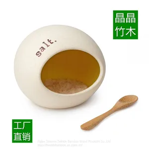 Bamboo Salt Spoon Small Bamboo Spoon Bulk China Manufacturer Wholesale thumbnail-1