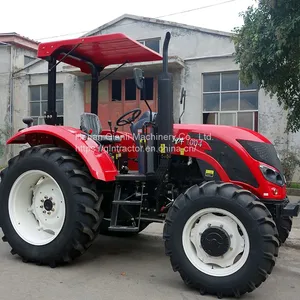 4 Wheel Farm Tractor Agricola 4x4 100 HP Farm Tractor Machinery With Air Condition Cabin Price thumbnail-1