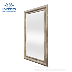 Rustic Farmhouse Distressed Wall Mirror thumbnail-2