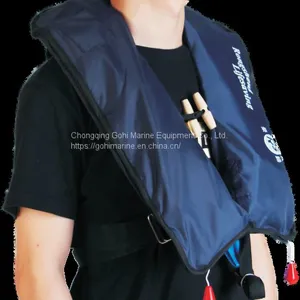 MED Approved SOLAS 275N Double Chamber Inflatable Life Jacket thumbnail-3