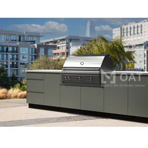 OAT Fully 304 Stainless Steel Outdoor Garden Kitchen Cabinets thumbnail-1