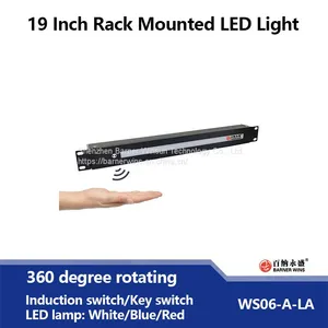 Manufacture 19 Inch 1U Rack Mounted Rotatable LED Light for Audio Rack or Server Cabinet OEM thumbnail-3