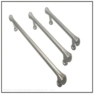 New Solid Brass Knurling Brushed Cross Brass Cabinet Knob Cupboards T-bar Long Appliance Pull Furniture Refrigerator Bar thumbnail-3