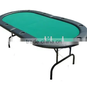 7FT Texas Holdem Folding Poker Table thumbnail-1