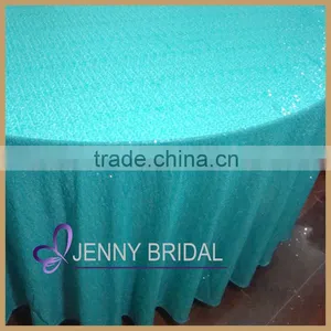 SQN#49 Fancy Teal Green Sequin Wedding Decoration Chair Covers and Table Covers thumbnail-1