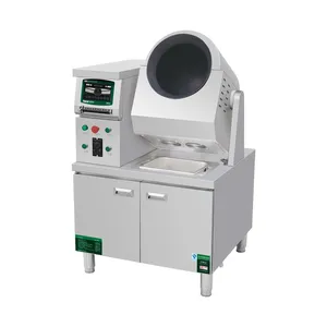 Industrial Fully Automatic Rotating Wok With 5 RPM Speed & PLC Control thumbnail-3