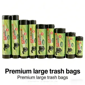 Black Industrial Garbage Bags Durable Trash Bags for Heavy Waste thumbnail-3