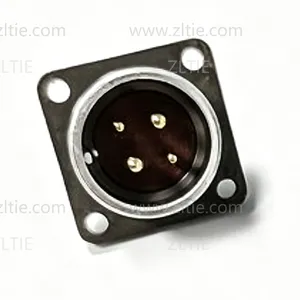 2PM-22 Series 4Pin Male Panel Socket With Gold Plated Pin – 2РМТ22Б4Ш3А1В thumbnail-2