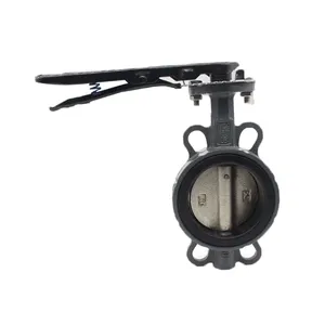 Lever Type Corrugated Soft Seal Butterfly Valve thumbnail-2