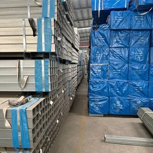 China Manufacturer High Anti-Rust Galvanized Square Pipe Hot Dipped Galvanized Rectangular Tube With Enough Inventory thumbnail-1