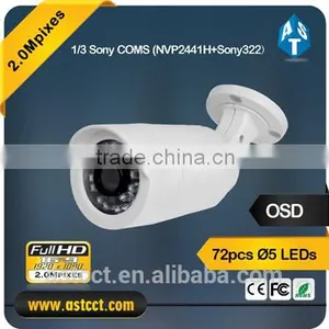 New Direct Sale 1080P Full HD Color IR CCTV Camera Waterproof 2.0 MP Fixed Lens Sony IMX322 CMOS Bullet CCTV Camera thumbnail-1